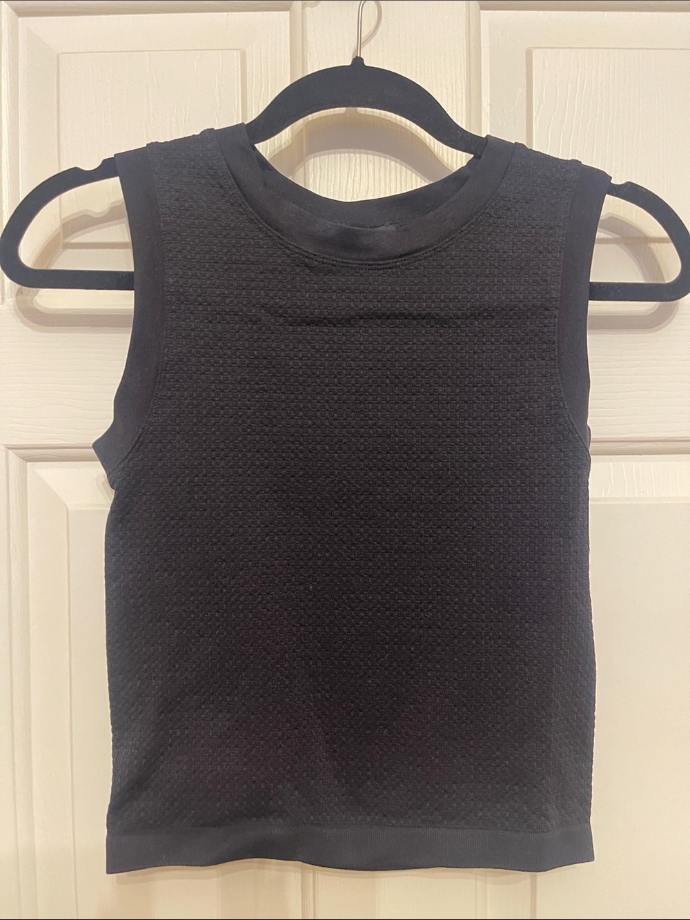 MOA-MOA- Women’s Black Sleeveless Body Contour Tank Top -S:OS